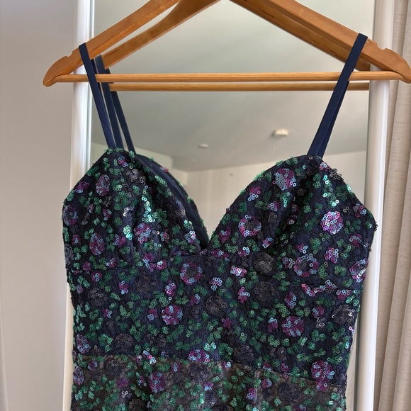 Dress the Population Addison Black Sequin Sheath Dress - Picture 2 of 8